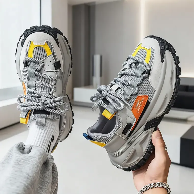 Non-slip Outdoor Sports Men's Shoes Casual Shoes Platform Heightening Dad Shoes Trendy Shoes_vogvips.com