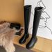 2025 New Niche Elastic Over-the-Knee Women, Large Tube, Slimming Riding Boots, Thick Sole, Non-Slip Long Boots For Women_vogvips.com