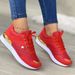 SHLIANG Women's Mesh Sneakers Patchwork Lace Up Flat For Women Lightweight Female Shoes Classic Versatile Zapatillas De_vogvips.com