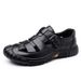 Men's Genuine Leather Sandals Summer Trend New Style Casual Versatile Leather Sandals Non-slip Soft Bottom Breathable Hollow Shoes Men_vogvips.com