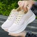 Women's Summer New Casual Soft Sneakers Breathable Single Mesh Thick Soled Running Shoes_vogvips.com