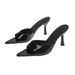 New Summer High Heel Mules Slide Sandals, Versatile Open-Toe Slip-Ons_vogvips.com