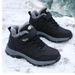 Sports casual shoes men's 2024 autumn and winter trendy fleece-lined warm leather non-slip German training White shoes argan board shoes_vogvips.com