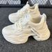 genuine Leather Breathable Height-increasing Dad Shoes For Petite Women, Thick-soled Women's Mesh_vogvips.com