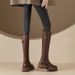 Nai Pai Super Legs~ Full Leather Round Toe Thick Sole Knight For Women 2024 Over-the-Knee Chunky Heel Long Boots_vogvips.com