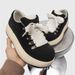 Men's Thick Soled Loafers Lace up Athletic Sneakers round Toe Height Increasing Low Top Spring Summer Style Cute Quirky Size 208_vogvips.com