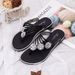 New Stylish Women's Summer Flip-flops, Versatile For Outdoor Wear, With An Elegant And High-end Feel, Casual Flat-soled_vogvips.com