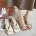 2026 Summer New Simple One-Strap Sandals Cat High Heel Shoes French Style Women's Outdoor Half Slippers_vogvips.com