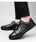 Men's Sports Shoes Irst Layer Cowhide Sot Leather Outdoor Low-top Black Board Shoes Breathable Men's Shoes_vogvips.com