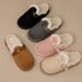 New Boken Shoes For Women's Autumn And Winter Indoor Home Furnishings, Plush Thick Bottom Warm Cotton Slippers_vogvips.com
