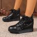2025 New Women Wedge Platform Sneakers Rubber Leather High Heels Lace Up Shoes Height Increasing White Thick Bottom_vogvips.com