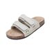 Cork Slippers For Men And Women Summer Thick Bottom Non-Slip Double Strap Double Buckle Beach Sandals_vogvips.com