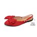 Women's Summer Flat Sole Bow Tie Sandals Plus Size Pointed Toe Open Back Style European American_vogvips.com