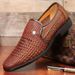 26ss Leather Summer Woven Business Formal Middle-aged And Elderly Dad Shoes, Casual Sandals For Men, Breathable Hollow S_vogvips.com