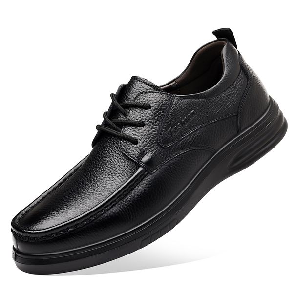 .Men's Leather Shoes 26 New Style Formal Business Casual Shoes In Black_vogvips.com