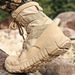 Sand-colored High-top Combat Boots, Spring And Autumn Combat Boots, Canvas Breathable High-top Combat Boots_vogvips.com