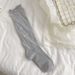 Ballet Style Bow Jk Lolita Socks Women's Over The Knee White Calf Socks Pure Desire Pile Socks Summer Boneless Socks_vogvips.com