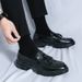 New Fashion Genuine Leather Tassel Business Casual Loafer Shoes For Men Black Business Formal Leather Shoes For Daily Office Casual Men's Shoes For Dr_vogvips.com