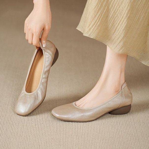 French Style Low-cut Single Shoe For Women, 2026 Spring New Style, Small Leather Shoes_vogvips.com