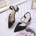 Fashion Sandals For Women Fairy Style 2025 New Summer Closed Toe Chunky Heel Rhinestone High Heels Matching Skirt_vogvips.com