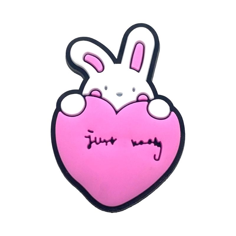 Pink Cute Little Fresh Shoes Flower Shoe Buckle Soft Glue DIY Slippers Sandals Accessories Accessories Accessories_vogvips.com