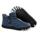 Snow Boots Fleece Thickened Warm Waterproof Non-slip Mid-help Outdoor Casual Men's Mountaineering Cotton Shoes_vogvips.com