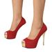 European And American Fashion Peep-toe Stiletto Shoes, Foreign Trade Size 45, Cross-border Sexy High-heeled Sandals With_vogvips.com
