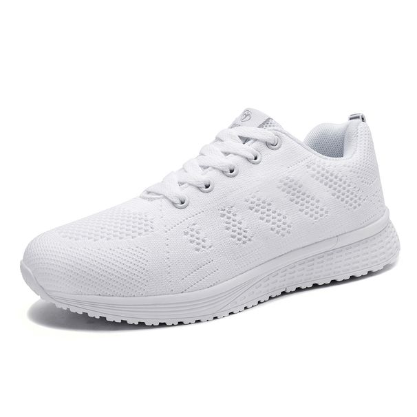 Women Sneakers Lightweight Ladies Trainers Breathable Woman Running Daily Walking Outdoor Athletic Lace Up Flat Fiess_vogvips.com
