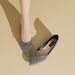 Cameido Flats For Women Spring Pointed Toe Loafer Kiltie Bow Checkered Pattern Crystal Shoes_vogvips.com