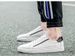 Men's Round Head Two-layer Cowhide Casual Men's Board Shoes Front Lace-up Flat Heel Board Shoes Men's Shoes Rubber Non-slip Sole_vogvips.com