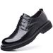 New Casual Versatile Thick Sole Big Toe Trendy Genuine Leather Business Formal Men's Wedding Shoes Ins Korean Style_vogvips.com