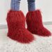 Premium Genuine Mongolian Fur Winter Boots - High-Quality Shearling Lined Snow Boots For Women & Men, Warm & Comfortable, Fashionable & Durable_vogvips.com