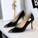 SEVEN BIG TREES Women S Elegant Pointed Toe High Heel Pumps Patent Leather Stiletto Heels For Evening Parties_vogvips.com