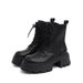 Women's Shoes Martin Boots Autumn And Winter New Single Boots Thick Sole Height Enhancing Style Skinny Boots Short Boots Lace Up Boots_vogvips.com