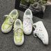 Men's Shoes New Style Small Fragrance Style Handmade Raw Edge Small Floral Classic Canvas Shoes Couple Skateboard Shoes X137_vogvips.com