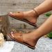 Summer Women's Wide Width Square Toe Slides - Flat Comfortable Flip Flops (Casual Beach Sandals With Adjustable Strap)_vogvips.com