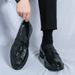 New Fashion Genuine Leather Tassel Business Casual Loafer Shoes For Men Black Business Formal Leather Shoes For Daily Office Casual Men's Shoes For Dr_vogvips.com