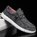 Large-size Men's Shoes, Loafers, Korean Style, Fashionable, Casual, Trendy, Breathable, Lightweight, Slip-on, Light Canvas Shoes_vogvips.com