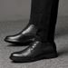 Men's High-mouth Lace-up Round-head Men's Shoes High Military Boots High-top Top Large-size Leather Shoes_vogvips.com