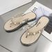 2025 Women's Summer Sandals Outdoor Toe Post Flip Flops Rhinestone Fashion Ins Slippers_vogvips.com