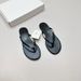 Summer Niche Minimalist Women's Soft Comfortable Flat Beach Sandals Toe Post Slippers Outdoor Casual_vogvips.com