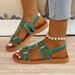 Foreign Trade European And American Large Size Elastic Band Flat Hollow For Women 2025 Summer Fashion Solid Color Beach_vogvips.com