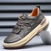 Men's Cowhide 2026 Spring New Model Crooked Toe Clown Trendy Genuine Leather Breathable Versatile Sports Casual Shoes_vogvips.com