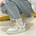 Retro Chinese Style Couple Skateboard Shoes Cross Heart Design White Niche Hong Kong Style Student Sneakers For Women_vogvips.com