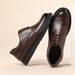 Euro Step Business Men New Casual Genuine Leather Soft Sole Men's Loafers Height Increasing Wear-resistant Brogue Cowhide Shoes_vogvips.com