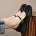 Soft-soled Small Leather Shoes, Single Shoes, Rare Shoes, Round Head, Shallow Mouth, One-word Mary Women's Shoes_vogvips.com