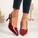 2026 New Model Pointed Toe Stiletto Red Patent Leather High Heel Sandals Women, Backless Closed Toe, Fashionable_vogvips.com