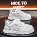 Spring New Breathable White Men's Versatile Thick Soled Height Increasing Sports Casual Board Shoes, And Trendy Shoes_vogvips.com