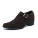 Men's Shoes Plus Size High Heel Leather Shoes Thick Sole Heightening Casual Leather Shoes Trendy Retro Green Leather Shoes_vogvips.com