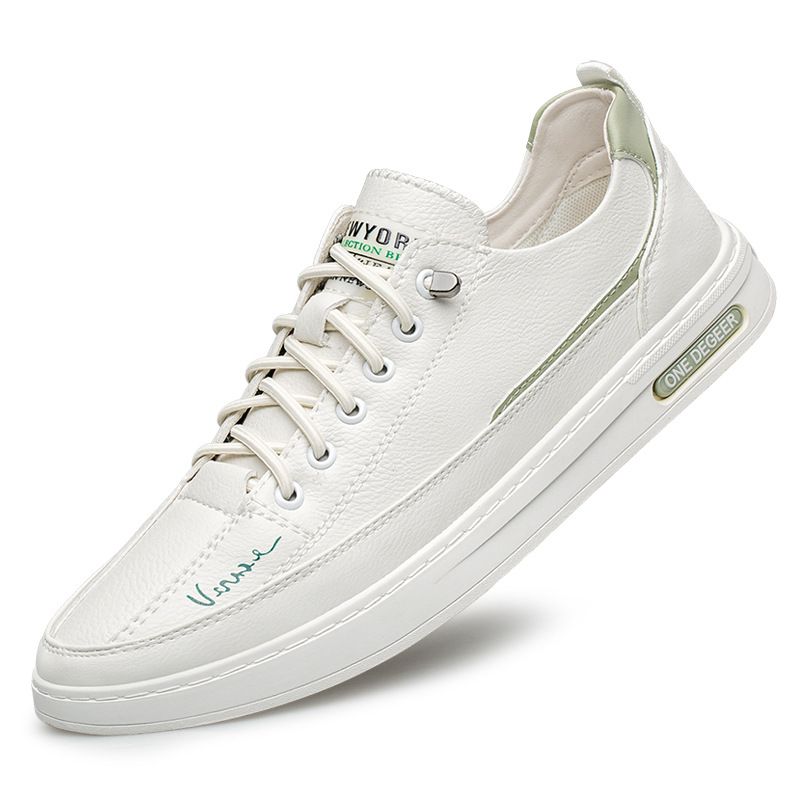 Breathable Outdoor Casual Walking Small White Board Shoes Men's Shoes Sports Men's Leather Shoes_vogvips.com